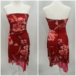 Vintage My Michelle Y2K floral fairycore strapless dress
